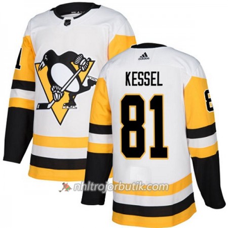 Män Ishockey Pittsburgh Penguins Tröja Phil Kessel 81 Adidas 2017-2018 Vit Authentic